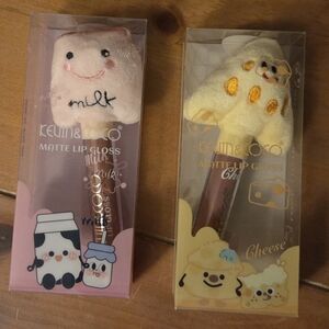 Kevin & Coco Milk and Cheese Cute Lip Gloss Set
